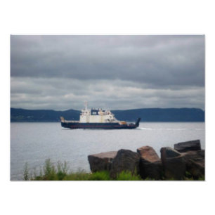 Newfoundland Bell Island Ferry Flanders Print Foto Afdruk