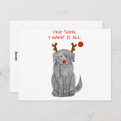 Newfoundland Black Beste kerstman Feestdagenkaart (Voorkant / Achterkant)