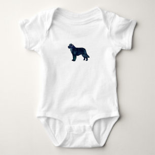 Newfoundland Black Waterverf Silhouette Romper