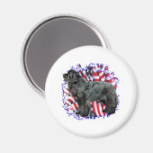 Newfoundland (BLK) Patriot Magneet (Voorkant / Achterkant)