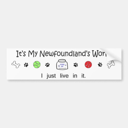 newfoundland bumpersticker (Voorkant)