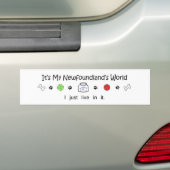 Newfoundland Bumpersticker (Op auto)