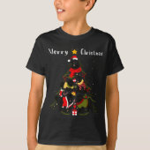 Newfoundland Christmas Tree Xmas Dog Lover T-shirt (Voorkant)