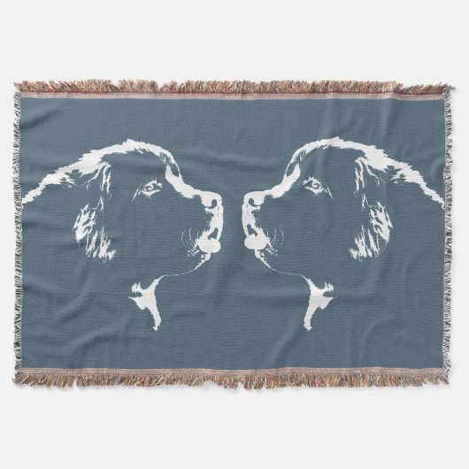 Newfoundland Dog Blanket Puppy Dog Throw Blanket Deken (Voorkant)