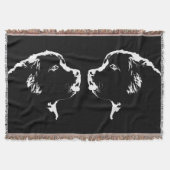 Newfoundland Dog Blanket Puppy Dog Throw Blanket Deken (Voorkant)