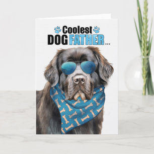 Newfoundland Dog Coolest Dad Ever Vaderdag Feestdagen Kaart