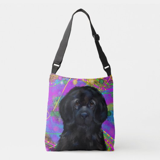 Newfoundland Dog Crossbody Tas (Voorkant)