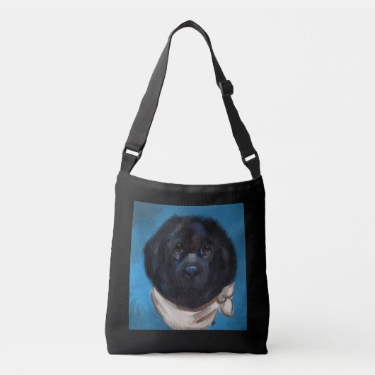 Newfoundland Dog Crossbody Tas (Voorkant)