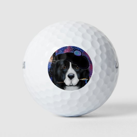 Newfoundland Dog Golfballen (Voorkant)