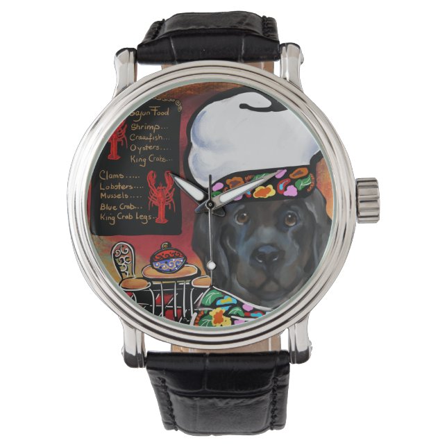 Newfoundland Dog Horloge (Voorkant)