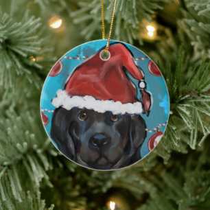 Newfoundland Dog Keramisch Ornament