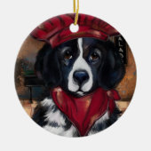 Newfoundland Dog Keramisch Ornament (Voorkant)