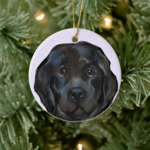 Newfoundland Dog Keramisch Ornament