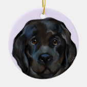 Newfoundland Dog Keramisch Ornament (Voorkant)