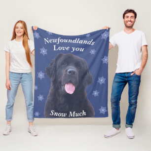Newfoundland Dog Kerstblanket Fleece Deken