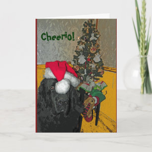 Newfoundland Dog-kerstkaart Feestdagen Kaart
