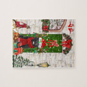 Newfoundland Dog Kerstmis Legpuzzel (Horizontaal)