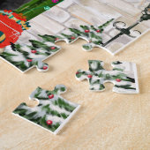 Newfoundland Dog Kerstmis Legpuzzel (Zijkant)