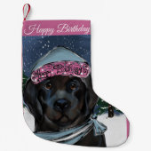 Newfoundland Dog Kleine Kerstsok (Voorkant)
