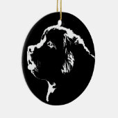 Newfoundland Dog Ornament Kerstmis Decoration (Rechts)