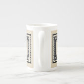 Newfoundland Dog Porselein Kop (Achterkant)