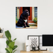 Newfoundland Dog Poster (Thuiskantoor)