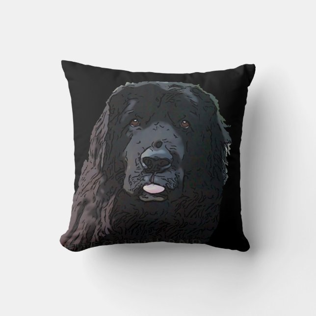 Newfoundland Dog Sierkussen (Voorkant)