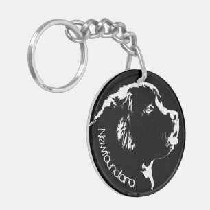 Newfoundland Dog Sleutelhanger Aangepaste Puppy Ho