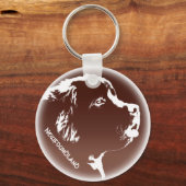 Newfoundland Dog Sleutelhanger Custom Pup Dog Sleu (Voorkant)