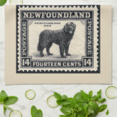 Newfoundland Dog Theedoek (Gevouwen)