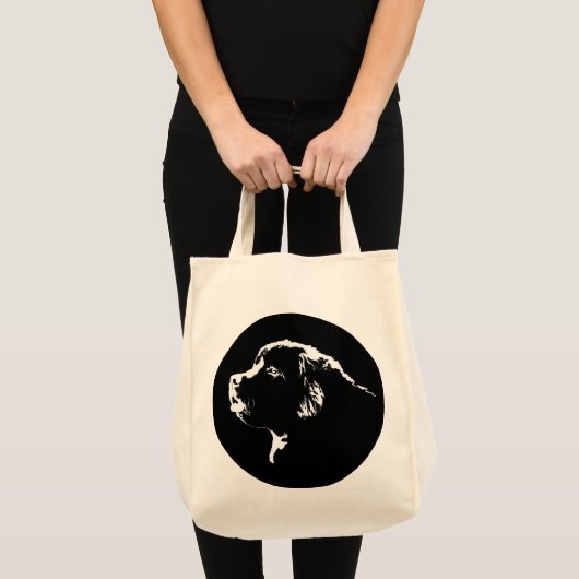 Newfoundland Dog Tote Bag Organic Shopping Bag (Devant (produit))