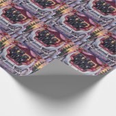 Newfoundland Dog Valentine's Day  Cadeaupapier (Hoek)