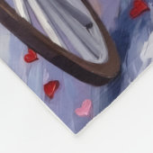 Newfoundland Dog Valentine's Day Fleece Deken (Hoek)