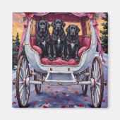 Newfoundland Dog Valentine's Day  Magneet (Voorkant)