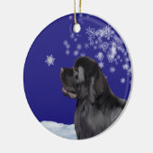 Newfoundland Dog Winter Wonderland Ornament (Links)