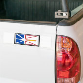 Newfoundland en Labrador Flag Bumpersticker (Op Truck)