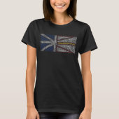 Newfoundland en Labrador Flag Shirt (zwart) (Voorkant)