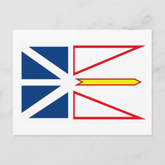 Newfoundland Flag Briefkaart (Voorkant)