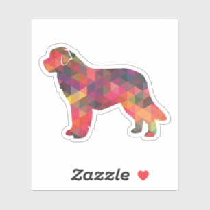 Newfoundland Geo Silhouette Multi Sticker