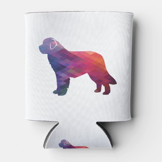 Newfoundland Geo Silhouette Paars Blikjeskoeler (Voorkant)