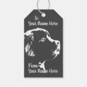 Newfoundland Gift Labels Custom Puppy Dog Gift Lab Cadeaulabel (Voorkant)