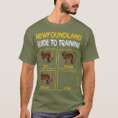 Newfoundland Guide to training Dog Obedience T-shirt (Voorkant)