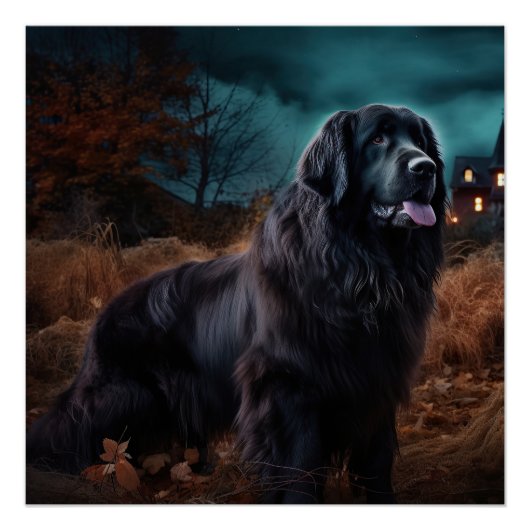 Newfoundland Halloween Griezelen Perfect Poster (Voorkant)