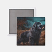 Newfoundland Halloween Scary Magneet (Voorkant / Achterkant)