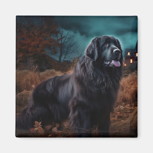 Newfoundland Halloween Scary Magneet (Voorkant)