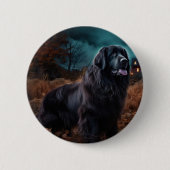 Newfoundland Halloween Scary Ronde Button 5,7 Cm (Voorkant)