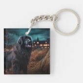 Newfoundland Halloween Scary Sleutelhanger (Achterkant)
