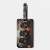 Newfoundland Halloween Spooky Bagagelabel (Achterkant verticaal)