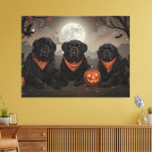 Newfoundland Halloween Spooky Canvas Afdruk (Insitu (Woonkamer))