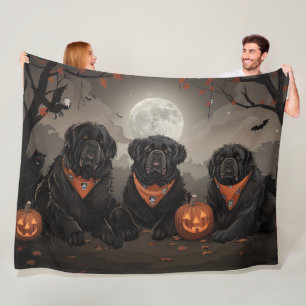 Newfoundland Halloween Spooky Fleece Deken
